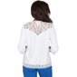 Womens Alfred Dunner The Royal Treatment Lace Trim Blouse - image 2