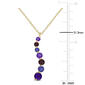 Gemstone Classics&#8482; Amethyst Garnet Africa Pendant Necklace - image 2