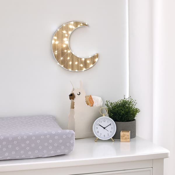 Little Love by NoJo LED Wood Moon Wall Décor