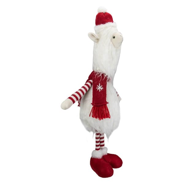 Northlight 26in. Plush Standing Striped Llama Christmas Figurine