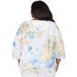 Plus Size Alfred Dunner Classics 3/4 Sleeve Floral Stripe Blouse - image 2