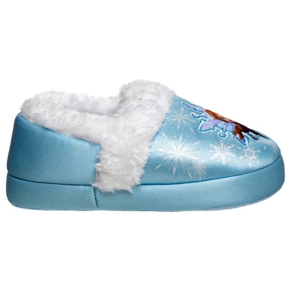 Little Girls Disney Frozen Elsa and Anna Snowflake Slippers