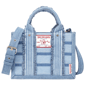 True Religion Multi-Stripe Denim Modern Tote w/ Crossbody Strap - image 1