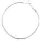 Design Collection 60mm Silver-Tone Tube Hoop Earrings - image 3