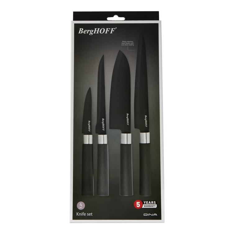 BergHOFF Prime 4pc. Nonstick Stainless Steel Knife Set