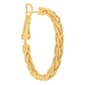 14kt. Gold Over Brass 30mm Braided Hoop Earrings - image 2