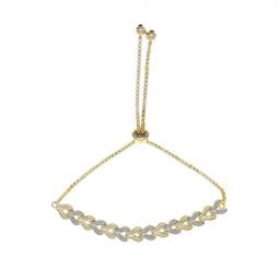 Accents by Gianni Argento Diamond Accent Chevron Laydown Bracelet