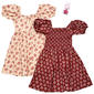 Girls (7-16) BTween(R) 2pk. Smocked & Button Floral Dresses - image 1