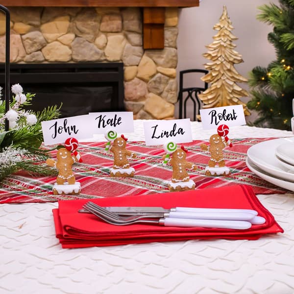 National Tree 3in. Gingerbread Man Name Card Holder