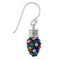 Athra Multi-Color Crystal Christmas Light Bulb Drop Earrings - image 2
