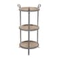 9th & Pike(R) Grey Metal Industrial Accent Table - image 1
