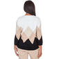 Petite Alfred Dunner Neutral Territory Ombre Diamond Sweater - image 2