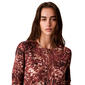 Womens Calvin Klein Long Sleeve Keyhole Neck Abstract Blur Blouse - image 4
