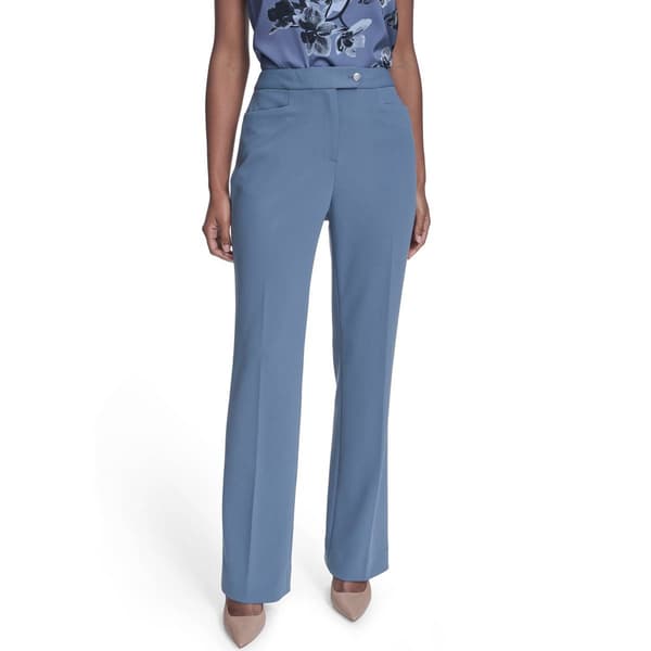 Womens Calvin Klein Straight Leg Crepe Dress Pants - image 