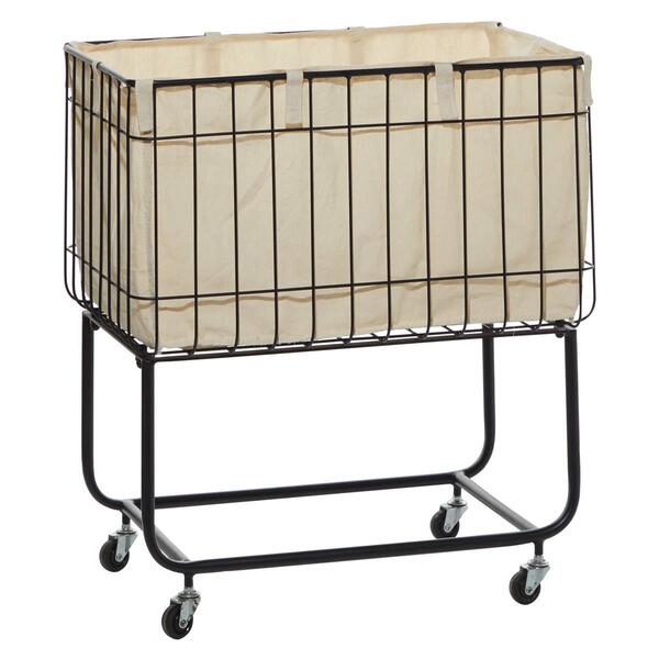 9th & Pike&#40;R&#41; Contemporary Metal Laundry Cart - image 