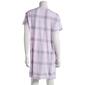 Womens Charmour Short Sleeve Hacci Squared Round Neck Nightshirt - image 2