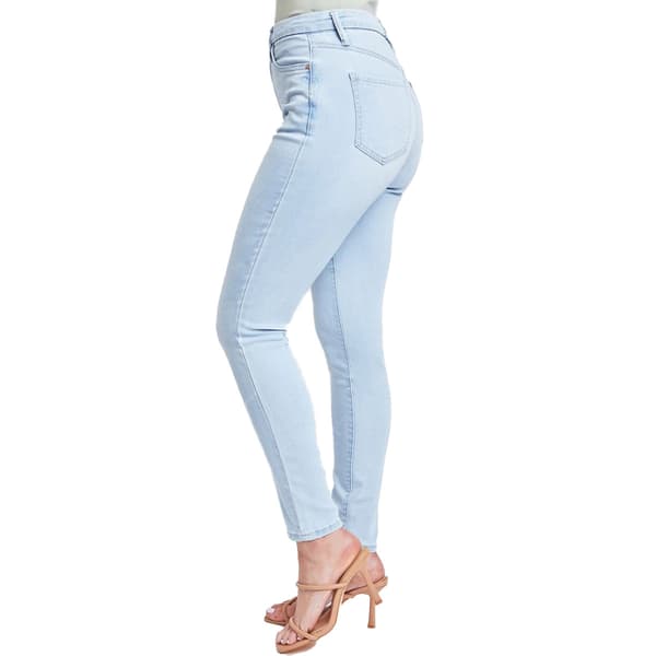 Juniors YMI® Curvy Fit Tailored Waist Band Skinny Jeans