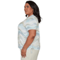 Plus Size Alfred Dunner Vintage Charm Wavy Stripe Blouse - image 4