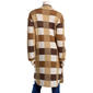 Womens By Design Long Sleeve Two Pocket Plaid Coatigan - image 2