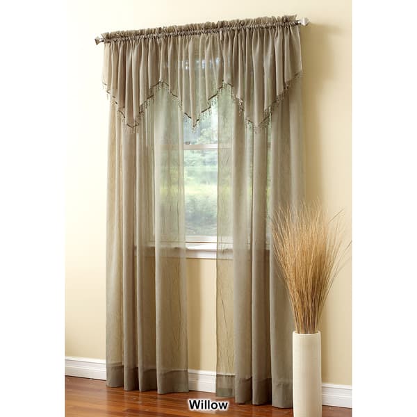 Erica Crushed Voile Ascot Valance- 51x24