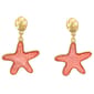 Ashley Cooper(tm) Coral Starfish Drop Earrings - image 1
