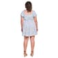 Juniors Plus No Comment Short Sleeve Smock Bodice Dress - image 2