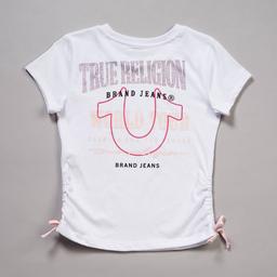Girls (7-16) True Religion Short Sleeve Side Cinched Logo Tee