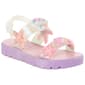 Little Girls Chatties Iridescent Beach Ornament Sandals - image 2