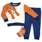 Baby Boy (12-24M) bon bebe(R) Tiger Sweatshirt Set with Hosiery - image 1