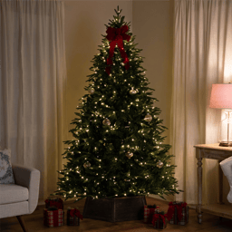 Northlight Real Touch™ 7.5ft. Pre-Lit Ashburn Pine Christmas Tree
