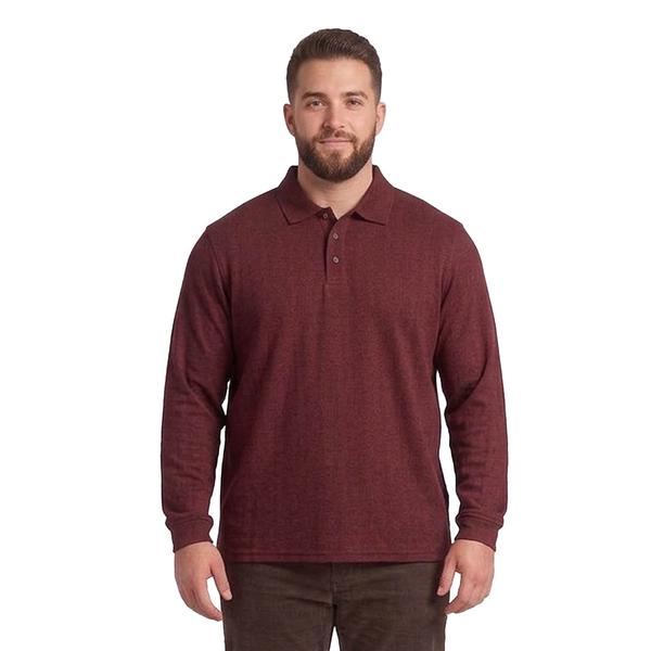 Mens Big & Tall Architect(R) Long Sleeve Solid Interlock Henley - image 