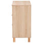 Baxton Studio Sebille Light Brown Wood 3-Drawer Storage Chest - image 4