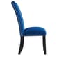 Elements Francesca Grey Velvet Side Chair Set - image 4