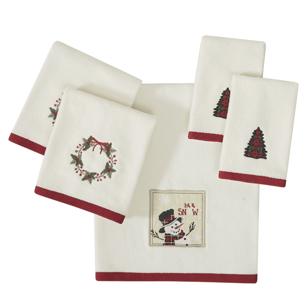 Avanti Patchwork Plaid 2pk. Fingertip Towel Set