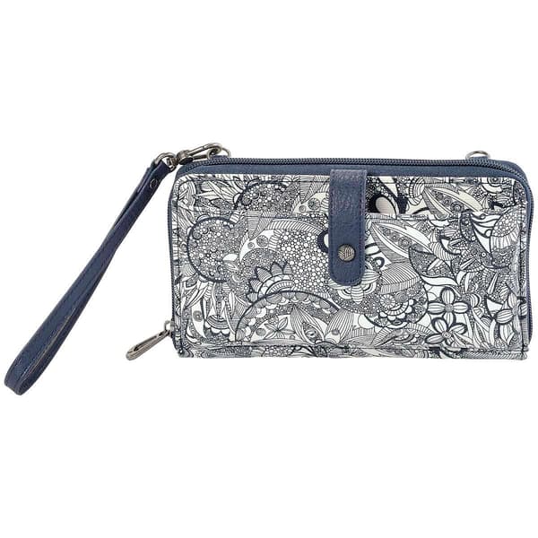 Sakroots Large Smartphone Wristlet - Navy Spirit Desert - image 