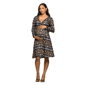 Womens  24/7 Comfort Apparel Maternity Geometric Wrap Dress - image 1