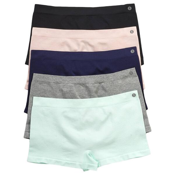 Womens Layer 8 5pk. Seamless Boy Short Panties LWP0030 - image 