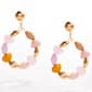Ashley Cooper(tm) Multi Color Circular Beaded Post Earrings - image 1