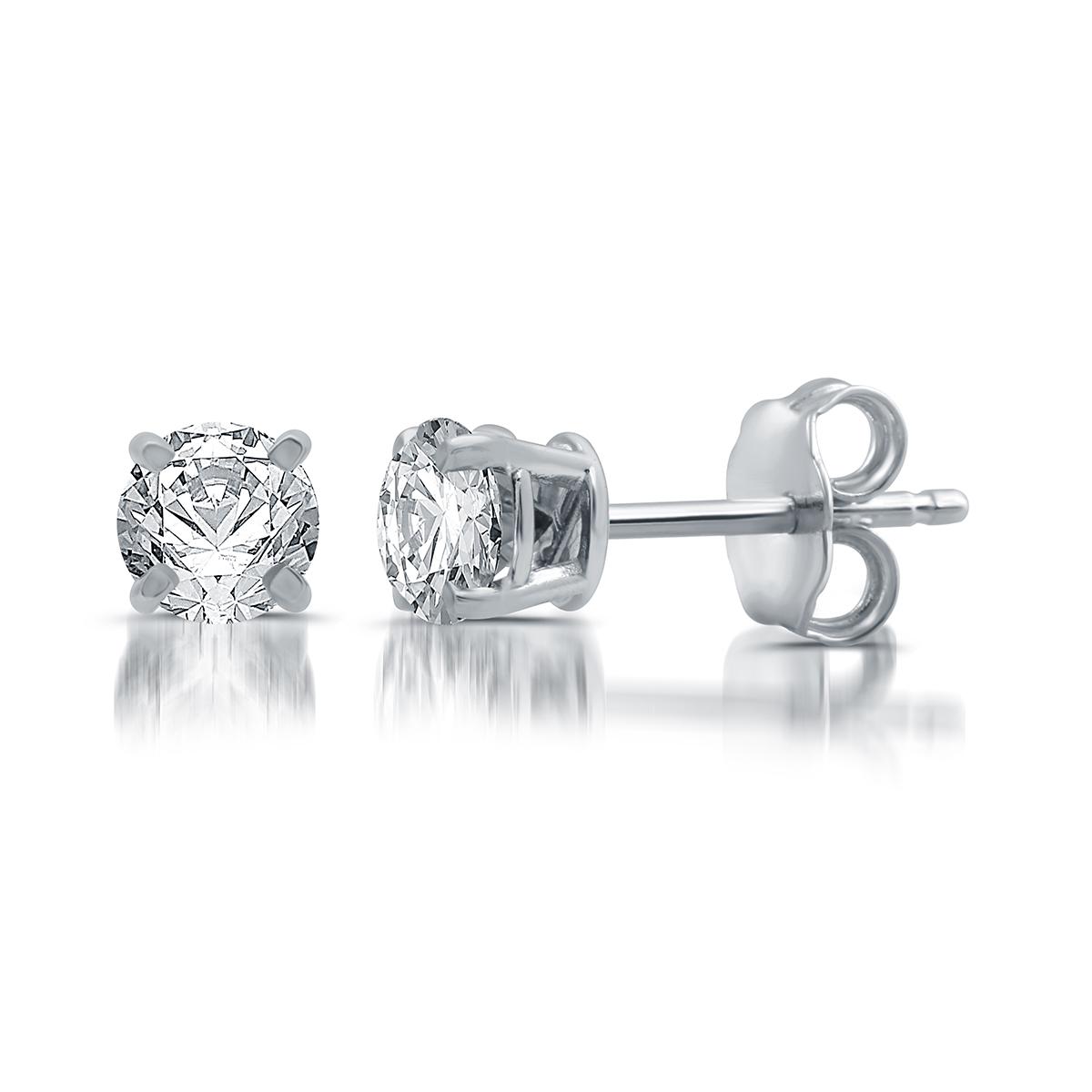 Nova Star® 1ctw. Lab Grown Diamond Prong Set Stud Earrings
