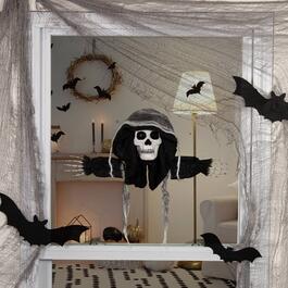 Northlight Seasonal 10in. Spooky Skeleton 3D Window Decoration