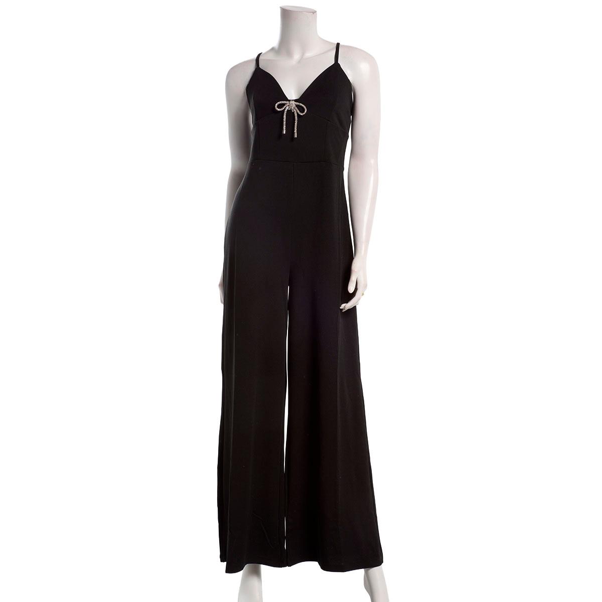 Juniors Madden Girl Knit Dobby Bow Jumpsuit