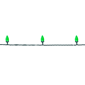 Northlight 20.25ft. Green LED C7 Faceted Christmas Lights - image 4