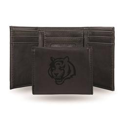 Mens NFL Cincinnati Bengals Faux Leather Trifold Wallet