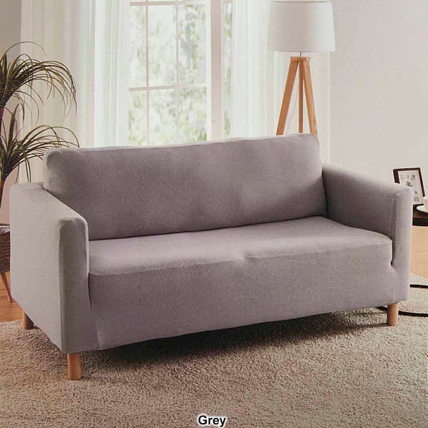 Teflon Embossed Stretch Loveseat Slipcover