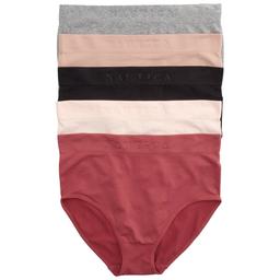 Womens Nautica 5pk. Debossed Logo Brief Panties - NT9690-5PKD