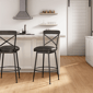 HH2 Home Decker Commercial Grade Metal Bar Height Swivel Stool - image 1