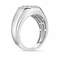 Mens Lynx Sterling Silver 3/4ctw. Lab-Grown Diamond Ring - 9R75SI - image 2