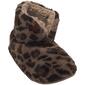 Womens Capelli New York Leopard Faux Fur Boot Slippers - image 1