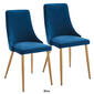 Worldwide Homefurnishings Velvet Side Chairs - Set of 2 - image 7