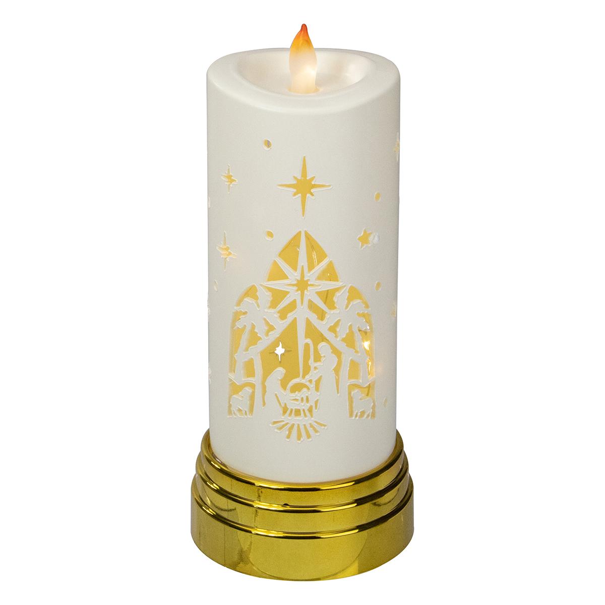 Northlight Seasonal Nativity Scene Flameless Candle
